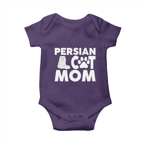 Proud Persian Cat Mom Baby Onesie Fluffy Cat Lover Gift For Her TS12 Purple Print Your Wear