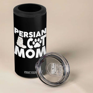 Proud Persian Cat Mom 4 in 1 Can Cooler Tumbler Fluffy Cat Lover Gift For Her TS12 Print Your Wear