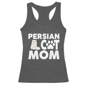 Proud Persian Cat Mom Racerback Tank Top Fluffy Cat Lover Gift For Her TS12 Dark Heather Print Your Wear