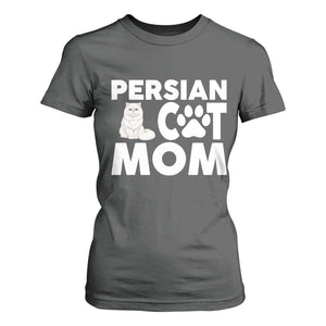 Proud Persian Cat Mom T Shirt For Women Fluffy Cat Lover Gift For Her TS12 Dark Heather Print Your Wear