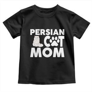 Proud Persian Cat Mom Toddler T Shirt Fluffy Cat Lover Gift For Her TS12 Black Print Your Wear