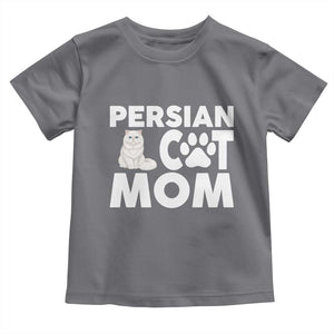 Proud Persian Cat Mom Toddler T Shirt Fluffy Cat Lover Gift For Her TS12 Charcoal Print Your Wear