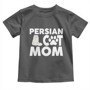 Proud Persian Cat Mom Toddler T Shirt Fluffy Cat Lover Gift For Her TS12 Dark Heather Print Your Wear