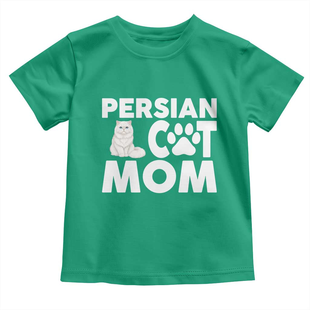 Proud Persian Cat Mom Toddler T Shirt Fluffy Cat Lover Gift For Her TS12 Irish Green Print Your Wear