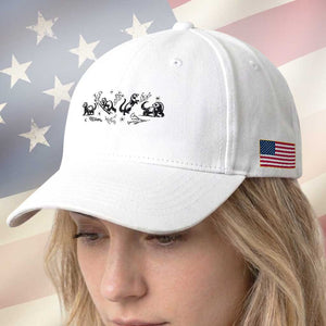 Minimalist Ferret Floral Graphic Baseball Cap Exotic Pet Owner Gift TS12 Print Your Wear