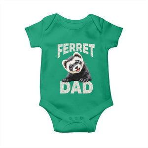 Ferret Dad Life Baby Onesie Cute Exotic Animal Parent Gift TS12 Irish Green Print Your Wear