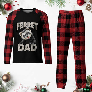 Ferret Dad Life Plaid Pajama Set Cute Exotic Animal Parent Gift TS12 Buffalo Plaid Print Your Wear