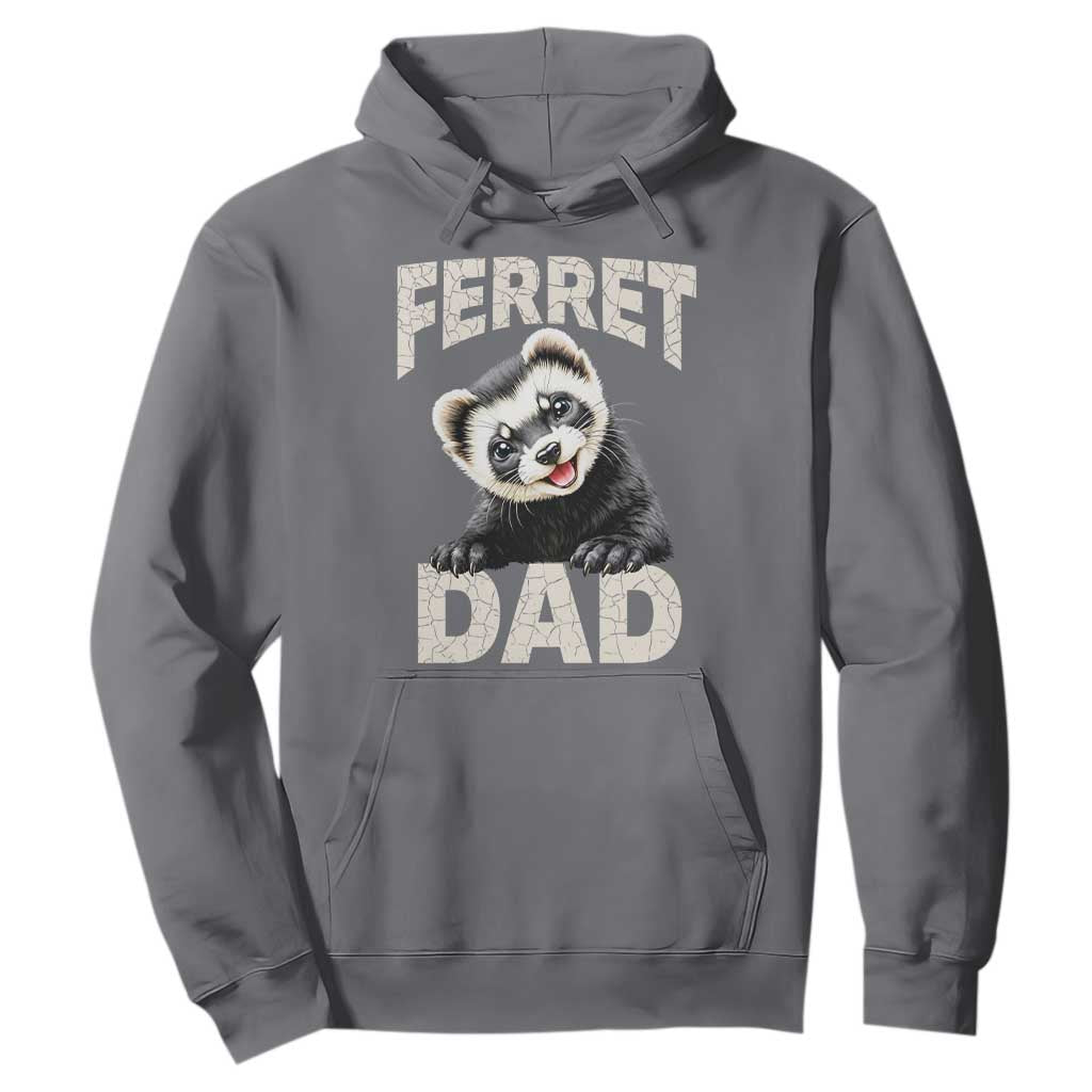 Ferret Dad Life Hoodie Cute Exotic Animal Parent Gift TS12 Charcoal Print Your Wear