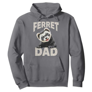Ferret Dad Life Hoodie Cute Exotic Animal Parent Gift TS12 Charcoal Print Your Wear