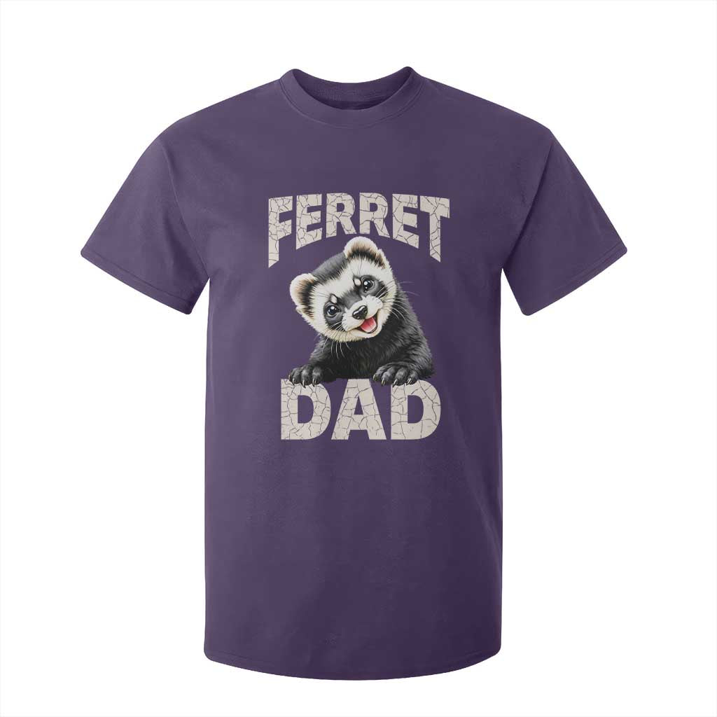 Ferret Dad Life T Shirt For Kid Cute Exotic Animal Parent Gift TS12 Purple Print Your Wear