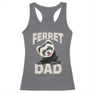 Ferret Dad Life Racerback Tank Top Cute Exotic Animal Parent Gift TS12 Charcoal Print Your Wear