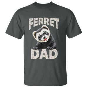 Ferret Dad Life T Shirt Cute Exotic Animal Parent Gift TS12 Dark Heather Print Your Wear