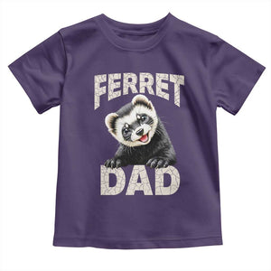 Ferret Dad Life Toddler T Shirt Cute Exotic Animal Parent Gift TS12 Purple Print Your Wear