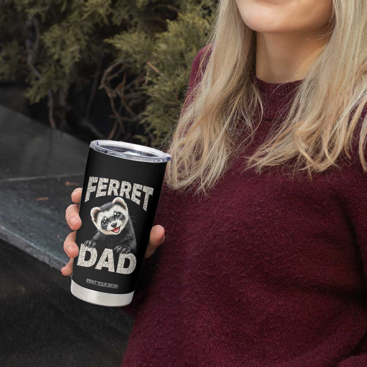 Ferret Dad Life Tumbler Cup Cute Exotic Animal Parent Gift TS12 Print Your Wear
