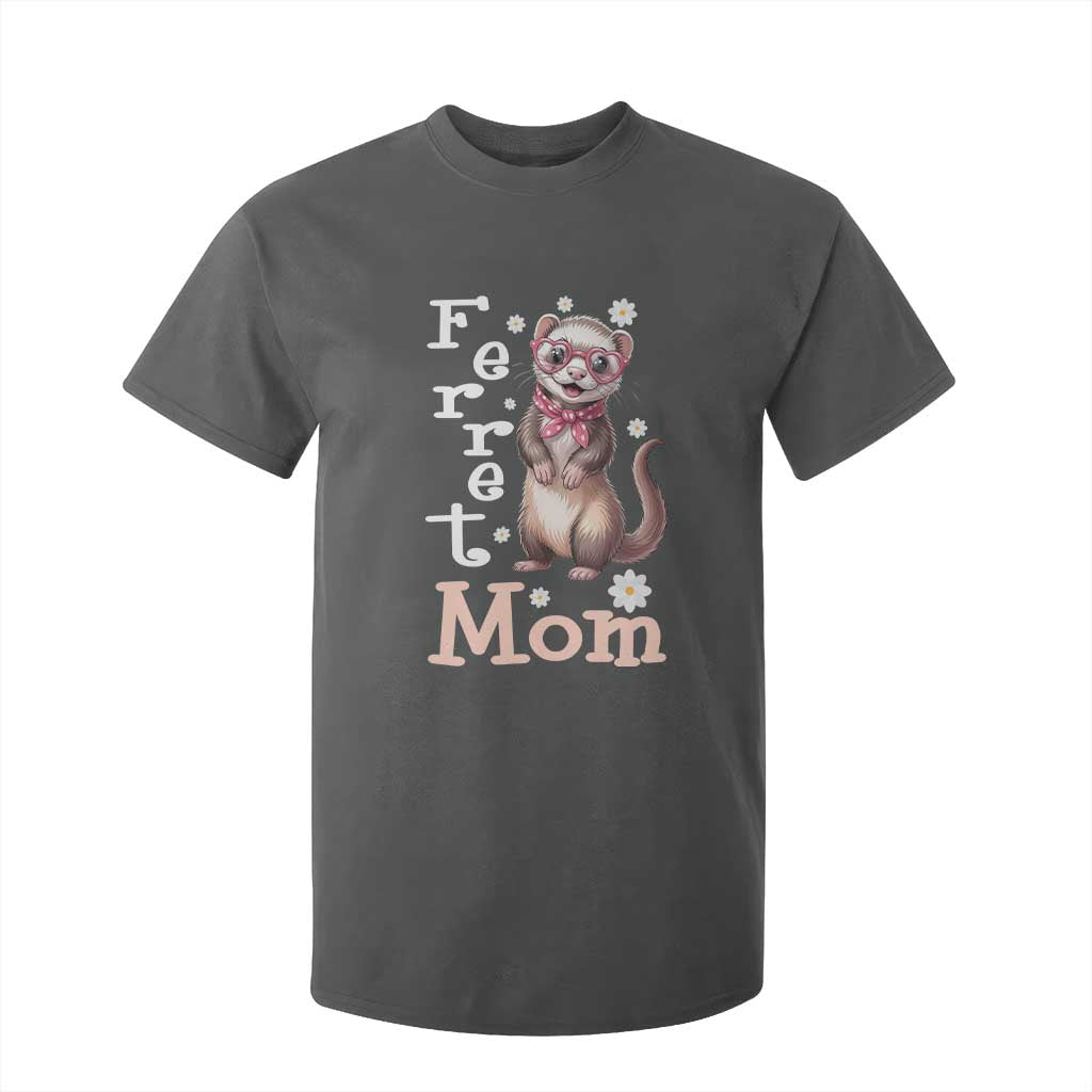 Ferret Mom Life T Shirt For Kid Funny Cute Polecat Ferret Lover TS12 Dark Heather Print Your Wear