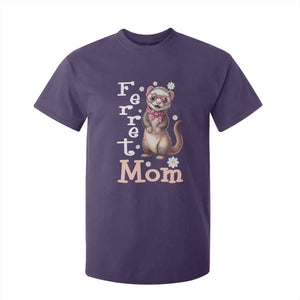Ferret Mom Life T Shirt For Kid Funny Cute Polecat Ferret Lover TS12 Purple Print Your Wear