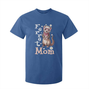 Ferret Mom Life T Shirt For Kid Funny Cute Polecat Ferret Lover TS12 Royal Blue Print Your Wear