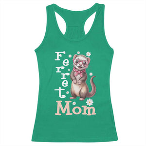 Ferret Mom Life Racerback Tank Top Funny Cute Polecat Ferret Lover TS12 Irish Green Print Your Wear
