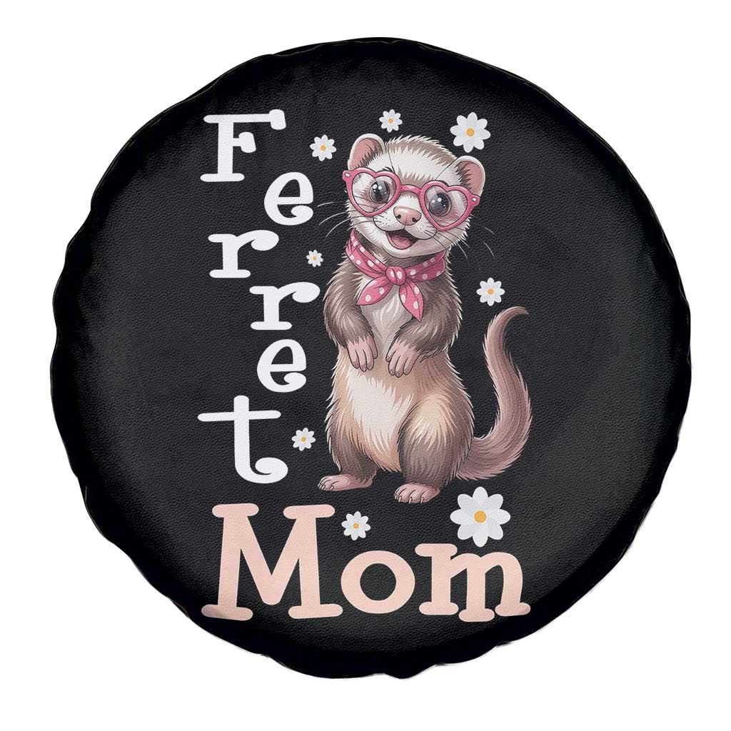 Ferret Mom Life Spare Tire Cover Funny Cute Polecat Ferret Lover TS12 Print Your Wear