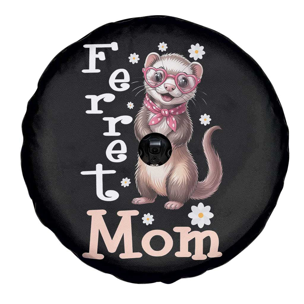 Ferret Mom Life Spare Tire Cover Funny Cute Polecat Ferret Lover TS12 Print Your Wear