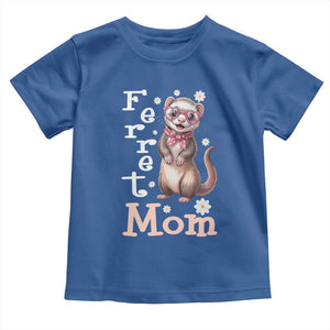 Ferret Mom Life Toddler T Shirt Funny Cute Polecat Ferret Lover TS12 Royal Blue Print Your Wear