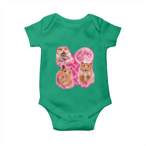Three Hamsters Retro Graphic Baby Onesie Small Pet Lover Gift Idea TS12 Irish Green Print Your Wear