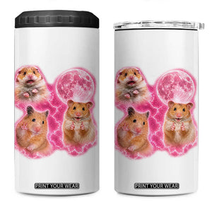 Three Hamsters Retro Graphic 4 in 1 Can Cooler Tumbler Small Pet Lover Gift Idea TS12 One Size: 16 oz White Print Your Wear