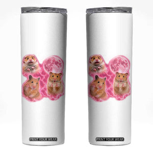 Three Hamsters Retro Graphic Skinny Tumbler Small Pet Lover Gift Idea TS12 White Print Your Wear
