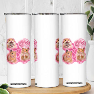 Three Hamsters Retro Graphic Skinny Tumbler Small Pet Lover Gift Idea TS12 Print Your Wear