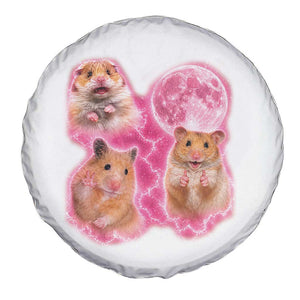 Three Hamsters Retro Graphic Spare Tire Cover Small Pet Lover Gift Idea TS12 Print Your Wear