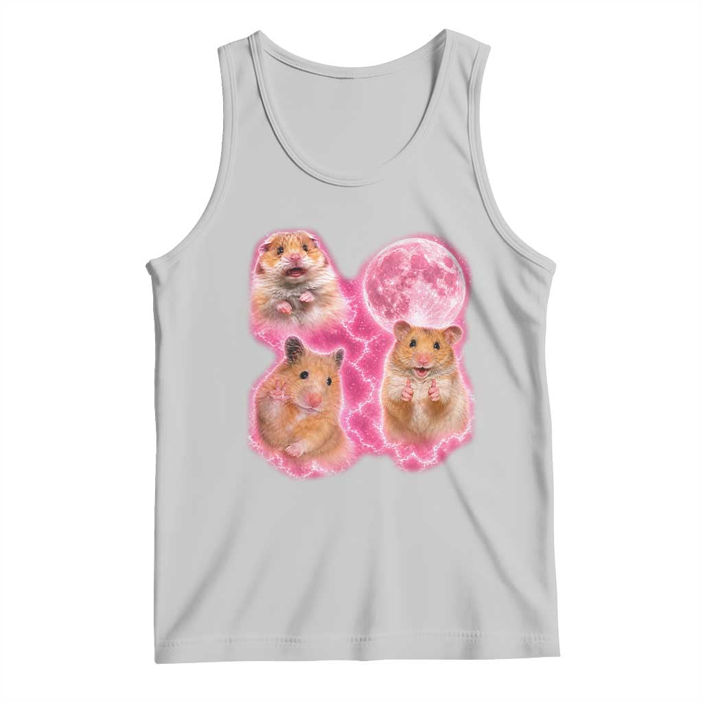 Three Hamsters Retro Graphic Tank Top Small Pet Lover Gift Idea TS12 Ash Print Your Wear