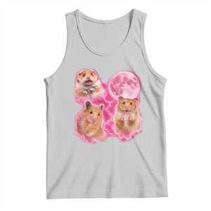 Three Hamsters Retro Graphic Tank Top Small Pet Lover Gift Idea TS12 Ash Print Your Wear