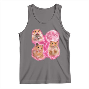 Three Hamsters Retro Graphic Tank Top Small Pet Lover Gift Idea TS12 Deep Heather Print Your Wear