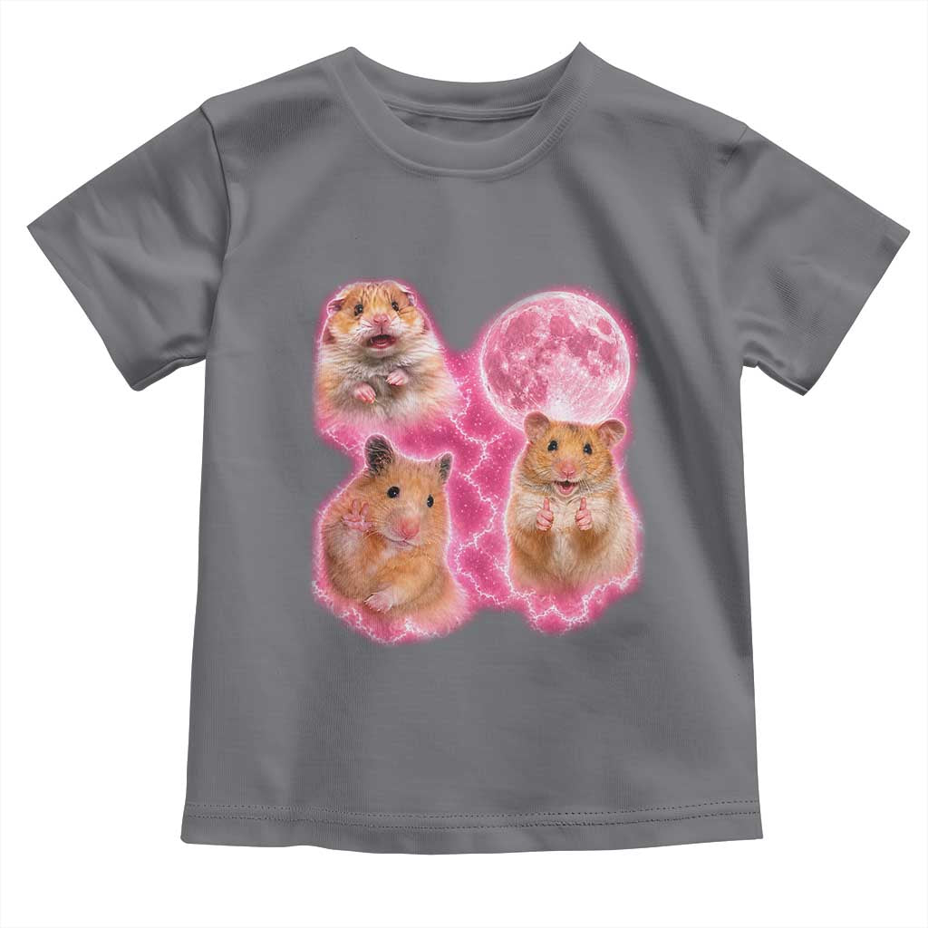 Three Hamsters Retro Graphic Toddler T Shirt Small Pet Lover Gift Idea TS12 Charcoal Print Your Wear