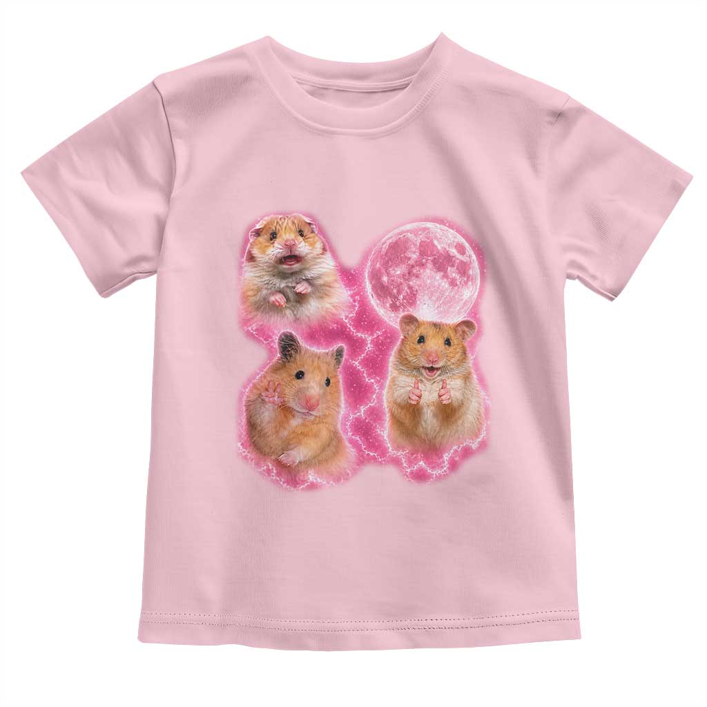 Three Hamsters Retro Graphic Toddler T Shirt Small Pet Lover Gift Idea TS12 Light Pink Print Your Wear