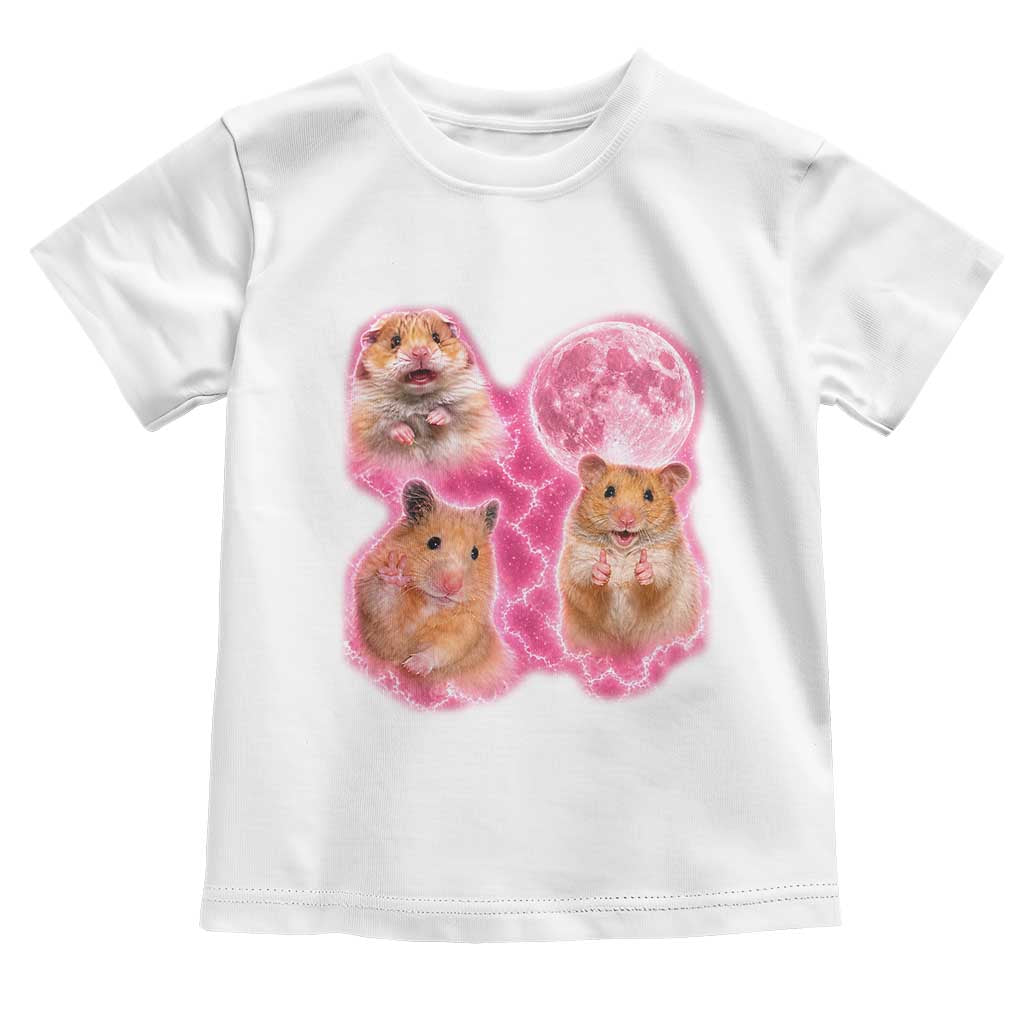 Three Hamsters Retro Graphic Toddler T Shirt Small Pet Lover Gift Idea TS12 White Print Your Wear