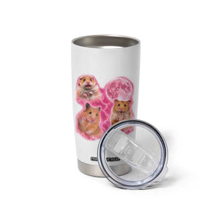 Three Hamsters Retro Graphic Tumbler Cup Small Pet Lover Gift Idea TS12 Print Your Wear