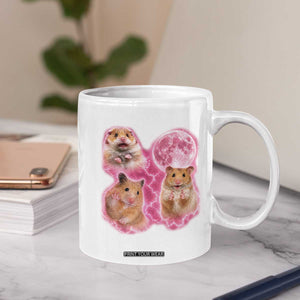 Three Hamsters Retro Graphic Coffee Mug Small Pet Lover Gift Idea TS12 Print Your Wear
