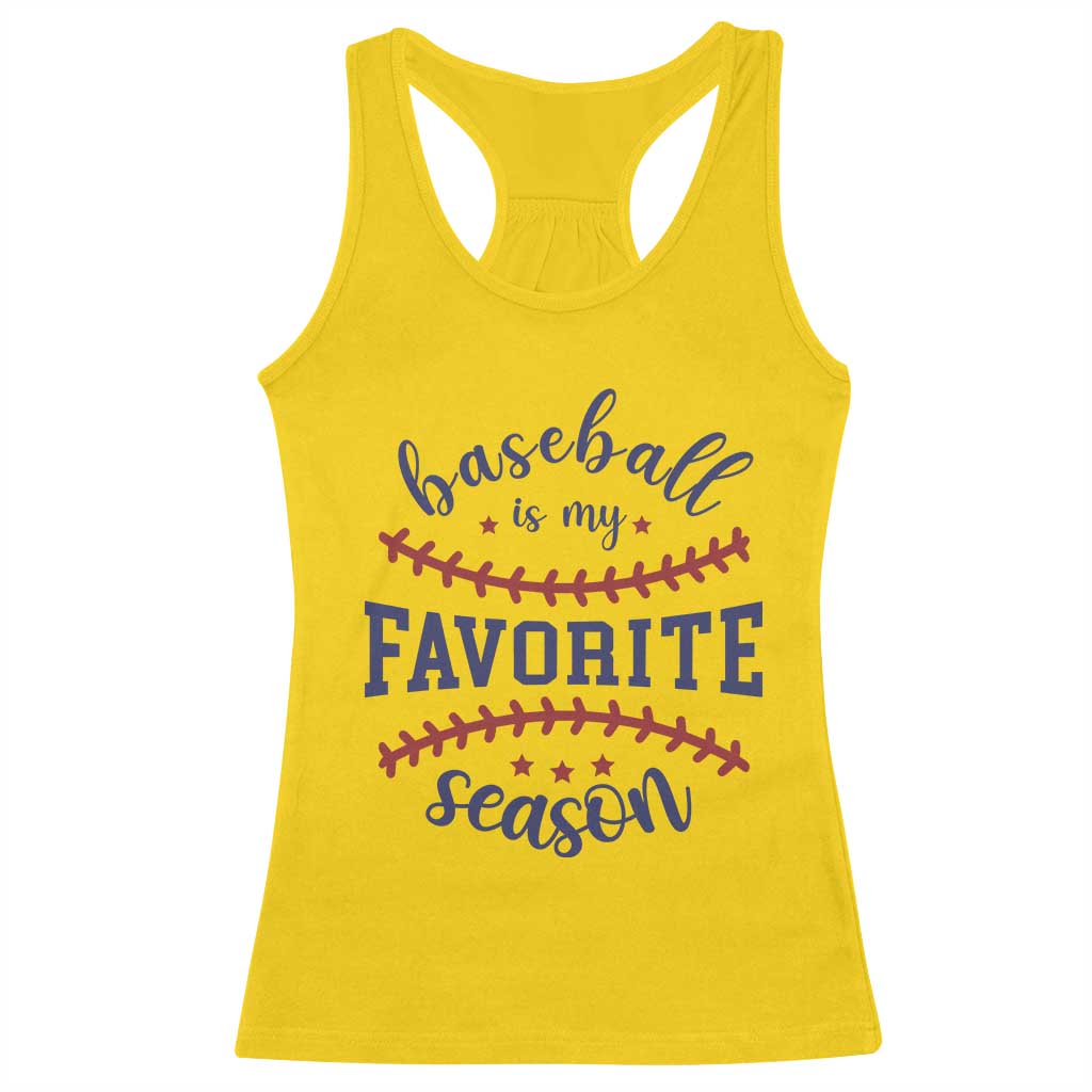 Baseball Is My Favorite Season Racerback Tank Top Sports Fan Gift TS12 Daisy Print Your Wear