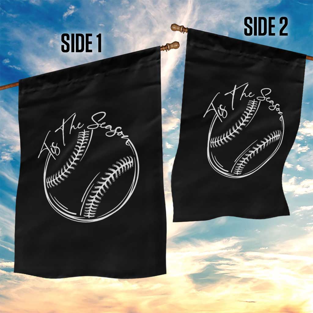 Aesthetic Tis The Season Baseball Graphic Garden Flag Sports Fan Gift TS12 Print Your Wear