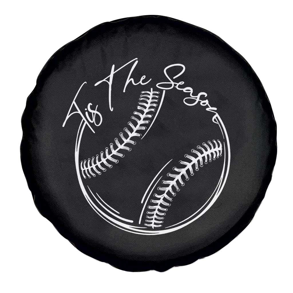 Aesthetic Tis The Season Baseball Graphic Spare Tire Cover Sports Fan Gift TS12 Print Your Wear