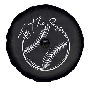Aesthetic Tis The Season Baseball Graphic Spare Tire Cover Sports Fan Gift TS12 Print Your Wear