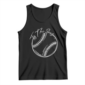 Aesthetic Tis The Season Baseball Graphic Tank Top Sports Fan Gift TS12 Black Print Your Wear