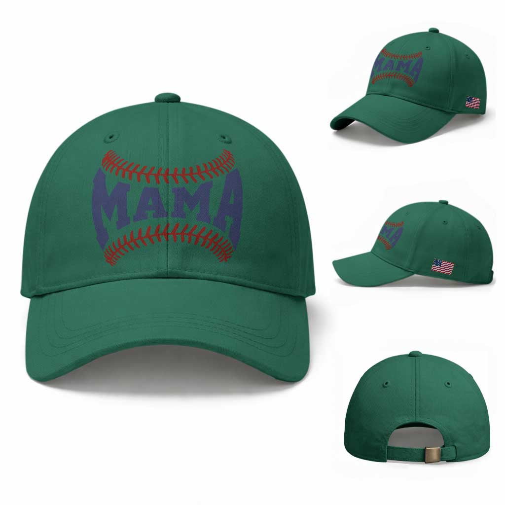 Game Day Baseball Mama Baseball Cap Proud Mom Gift TS12 Baseball Cap Universal Fit Irish Green Print Your Wear