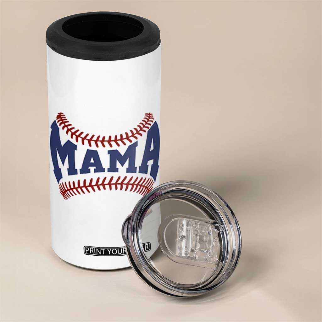 Game Day Baseball Mama 4 in 1 Can Cooler Tumbler Proud Mom Gift TS12 Print Your Wear