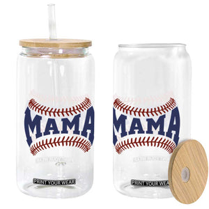 Game Day Baseball Mama Glass Can Proud Mom Gift TS12 Print Your Wear