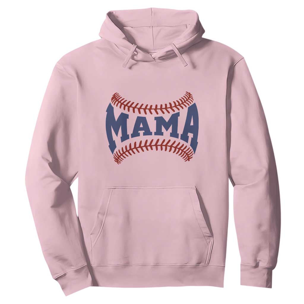 Game Day Baseball Mama Hoodie Proud Mom Gift TS12 Light Pink Print Your Wear