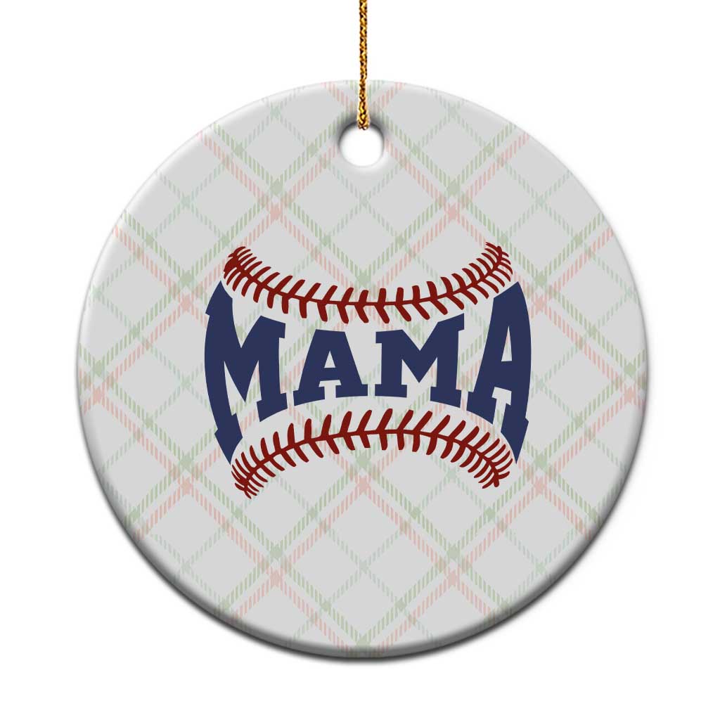 Game Day Baseball Mama Ceramic Ornament Proud Mom Gift TS12 1pc Christmas Plaid Print Your Wear