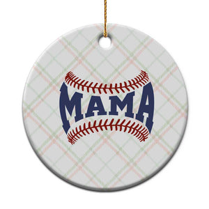 Game Day Baseball Mama Ceramic Ornament Proud Mom Gift TS12 1pc Christmas Plaid Print Your Wear