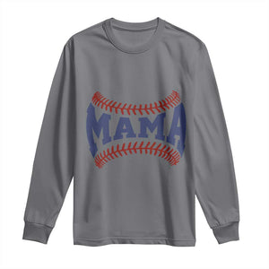 Game Day Baseball Mama Long Sleeve Shirt Proud Mom Gift TS12 Charcoal Print Your Wear